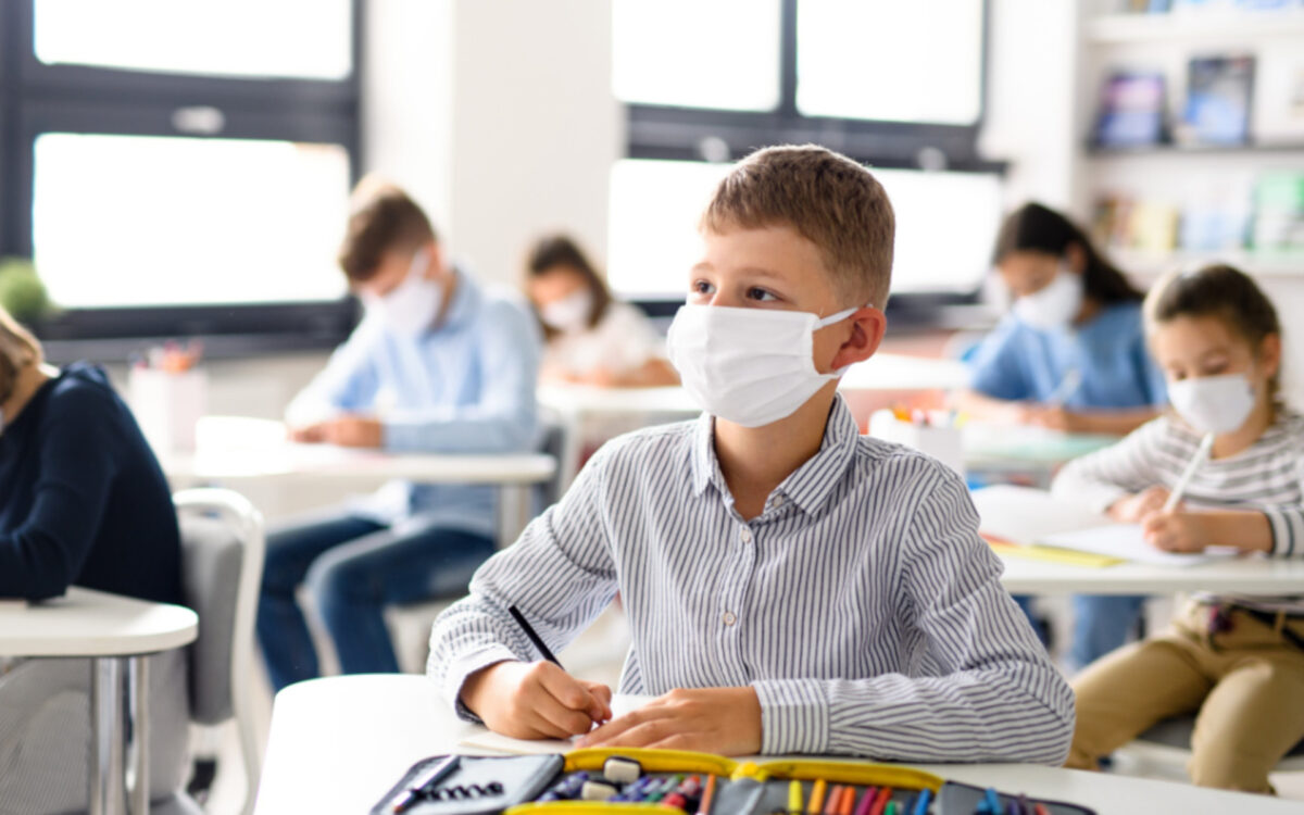 Schutzmasken in der Schule